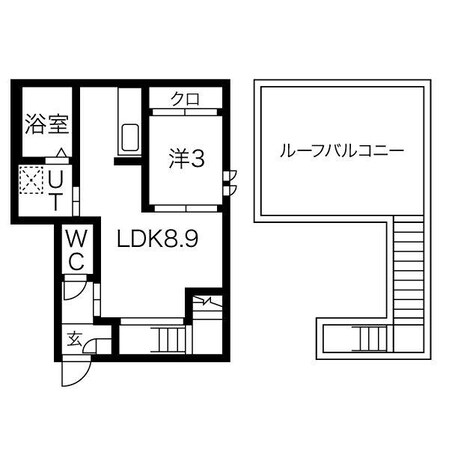 GRANDTIC Quon鳴海の物件間取画像